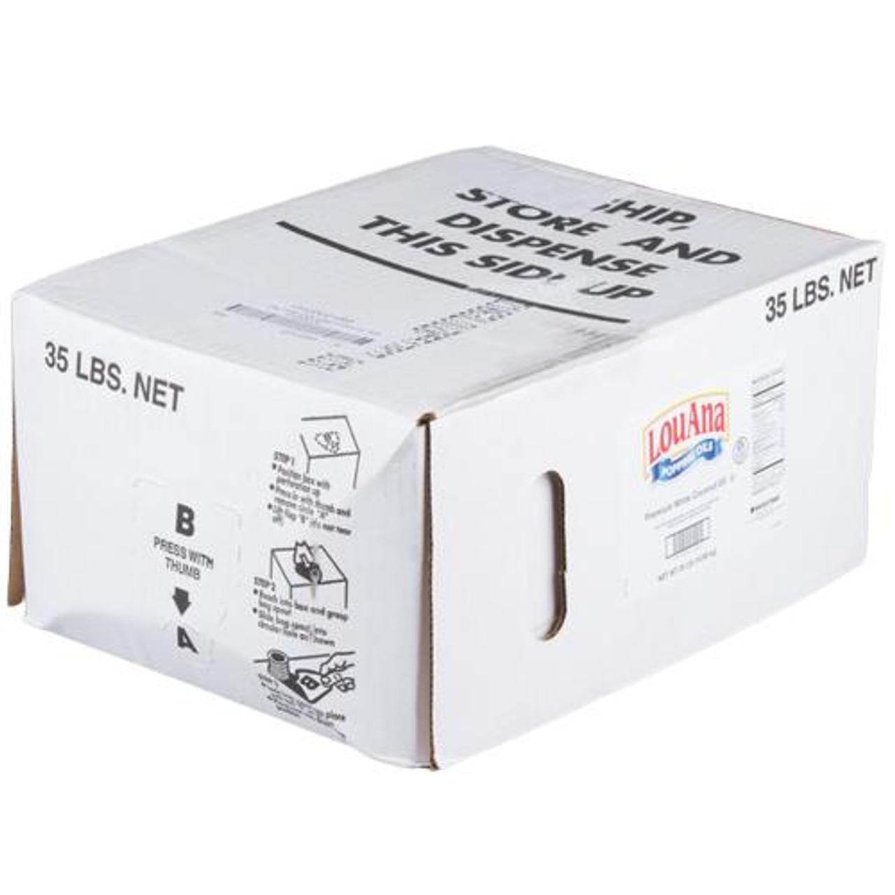  LouAna White Coconut Bag-in-Box Oil 35 LBS | 1 Bag/Case | 59 Cases Per Pallet | 59 Bags 