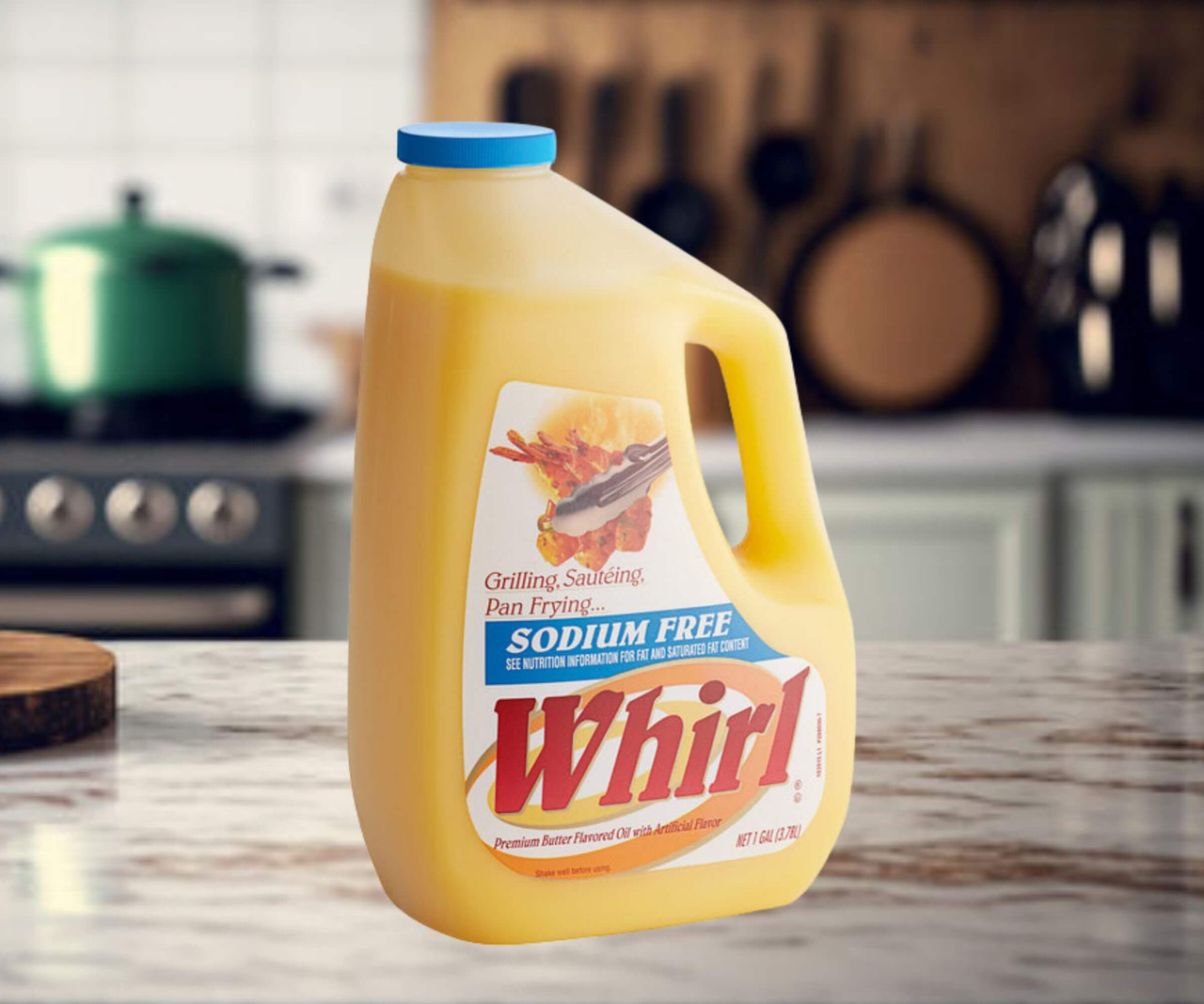 Whirl Sodium-Free Butter Flavored Oil Butter Substitute 1 Gallon