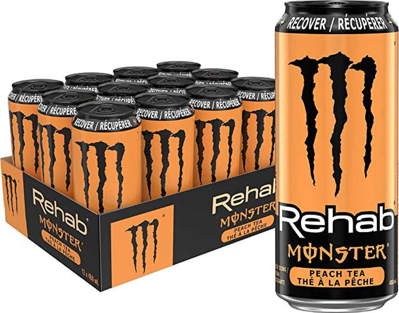 monster MONSTER ENERGY Rehab Peach Tea 458 ml | 12.09 lbs | 12/Case 