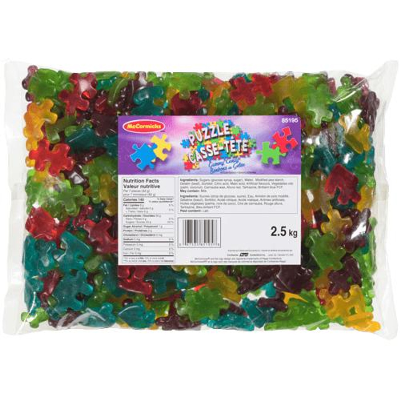  MCCORMICKS Puzzle Gummy Candy 2.5kg/5.51lbs - Sweet and Playful Delights 