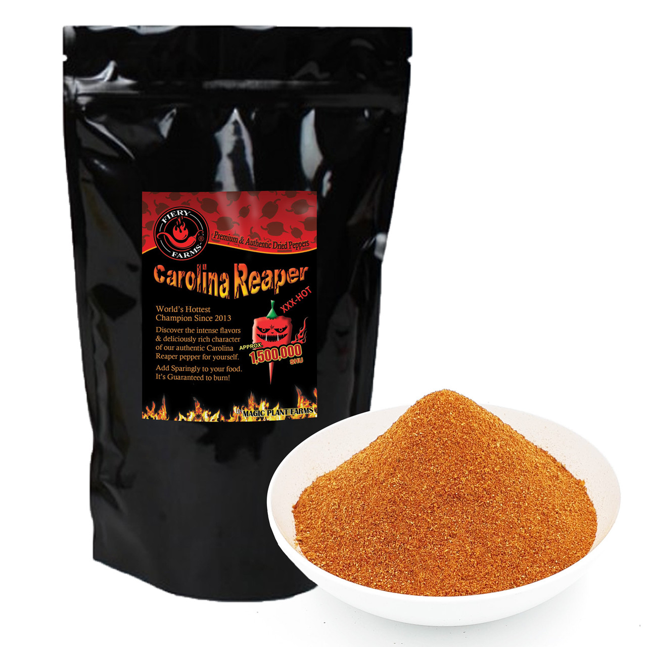 Fiery Farms Red Carolina Reaper Pepper Powder - Intense Heat and Flavor, 2.2 Lbs/1 Kgs