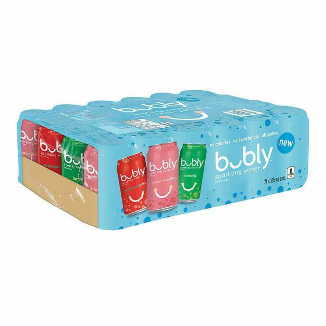 BUBLY  Bubly Sparkling Water Beverage Variety Pack - 6 Flavors | 48 x 355ml 