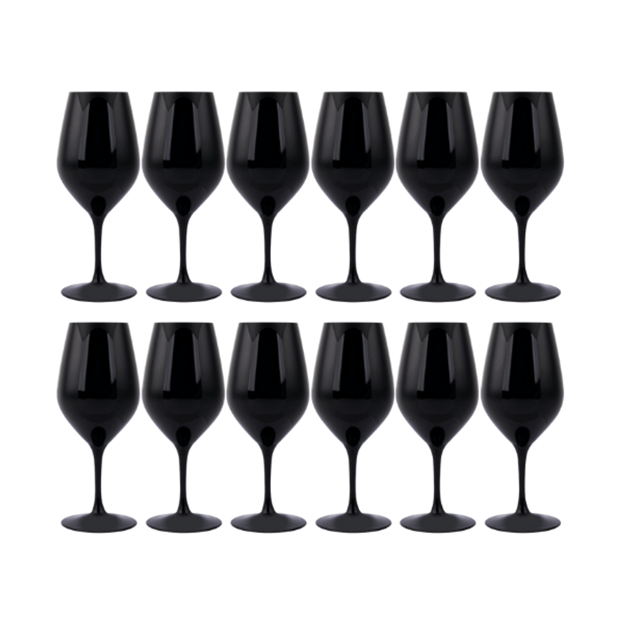 Spiegelau Authentis 12/Case 10.75 oz. Black Blind Wine Glass-Chicken Pieces