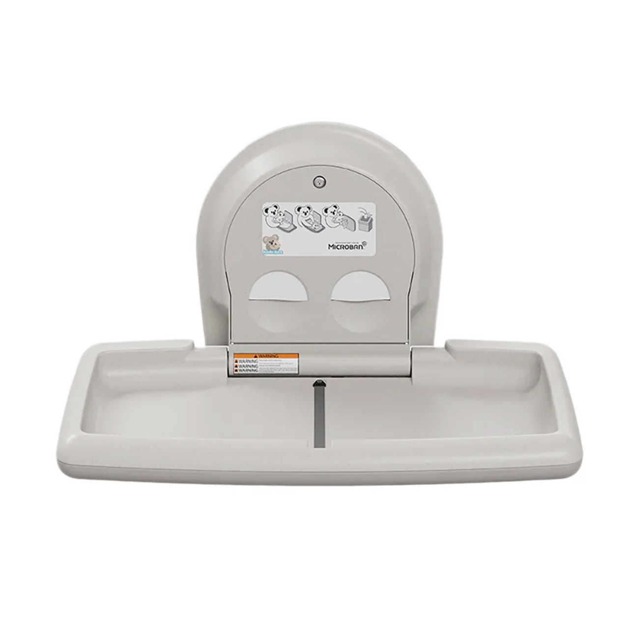 Koala Kare White Granite Horizontal Surface-Mounted Baby Changing Station - Convenient & Hygienic- CHICKEN PIECES
