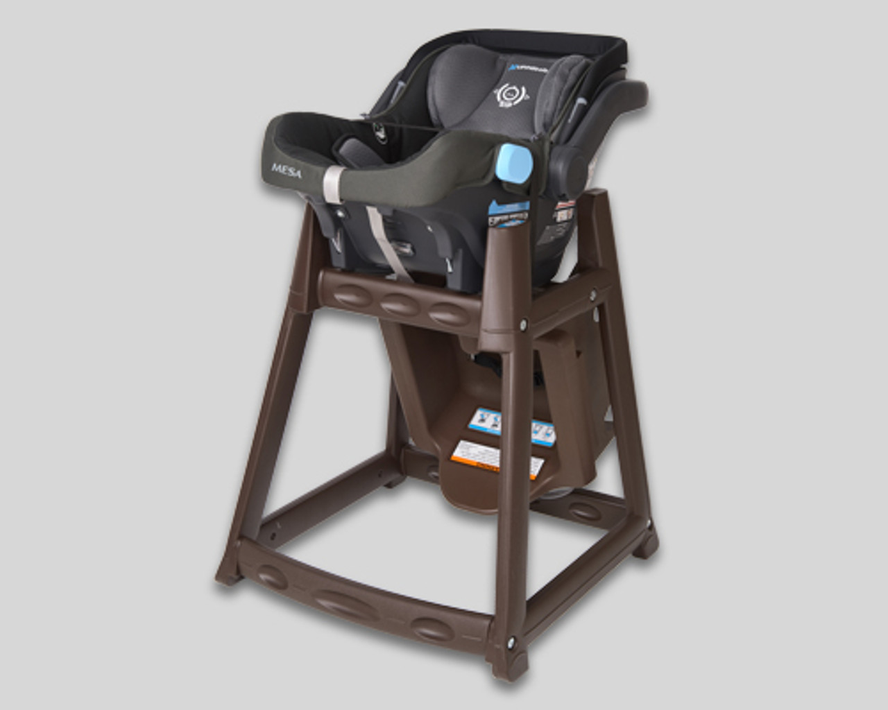 Koala Kare KidSitter Brown Assembled Convertible Plastic High Chair with Black Seat - Stylish & Versatile- CHICKEN PIECES