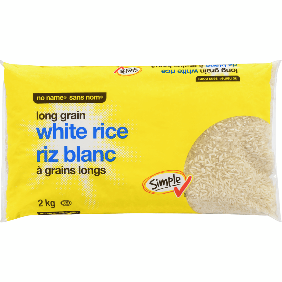 NO NAME Long Grain White Rice Pure and Versatile 2 kg Pack