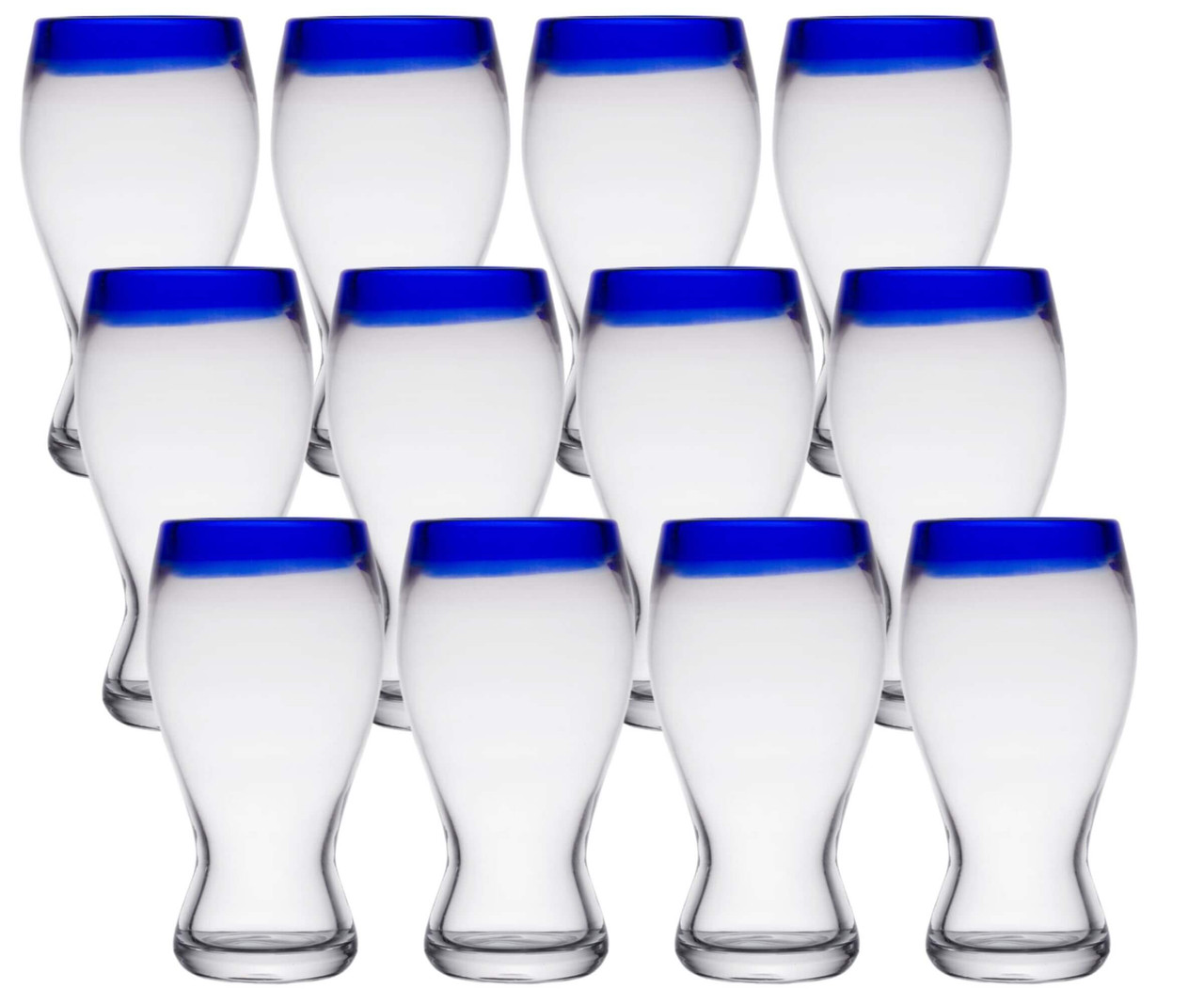 Libbey Aruba 16 oz. Cobalt Accent Pilsner Glass Set - 12/Case-Chicken Pieces