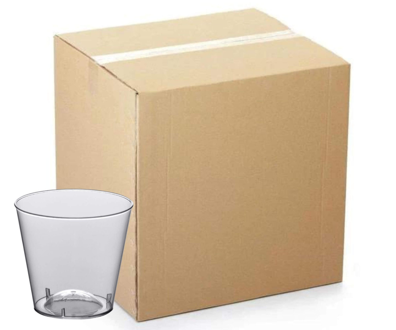 CP 1 oz. Clear Plastic Shot Glass - 2500/Case | Cheers to Shots in Convenient Disposable Style!-Chicken Pieces