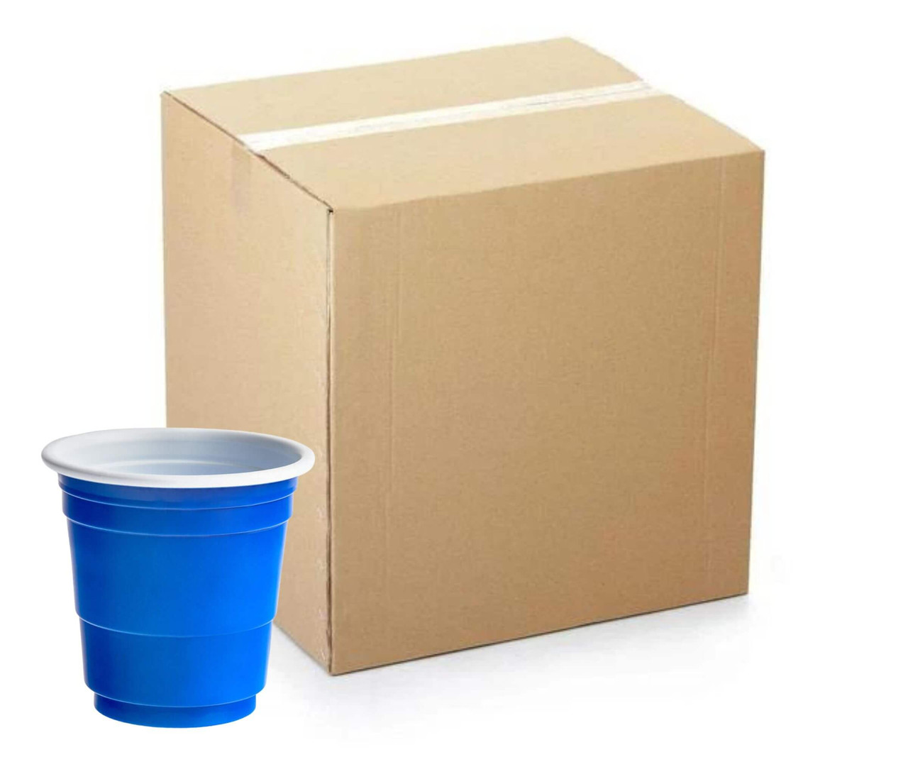 Choice 2 oz. Blue Plastic Shot Cup - 1000/Case