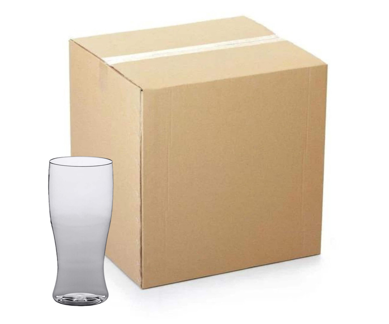 CP 12-16 oz. Heavy Weight Clear Plastic Pilsner Glass - 64/Case | Raise a Toast with Sturdy Pilsner Glasses-Chicken Pieces