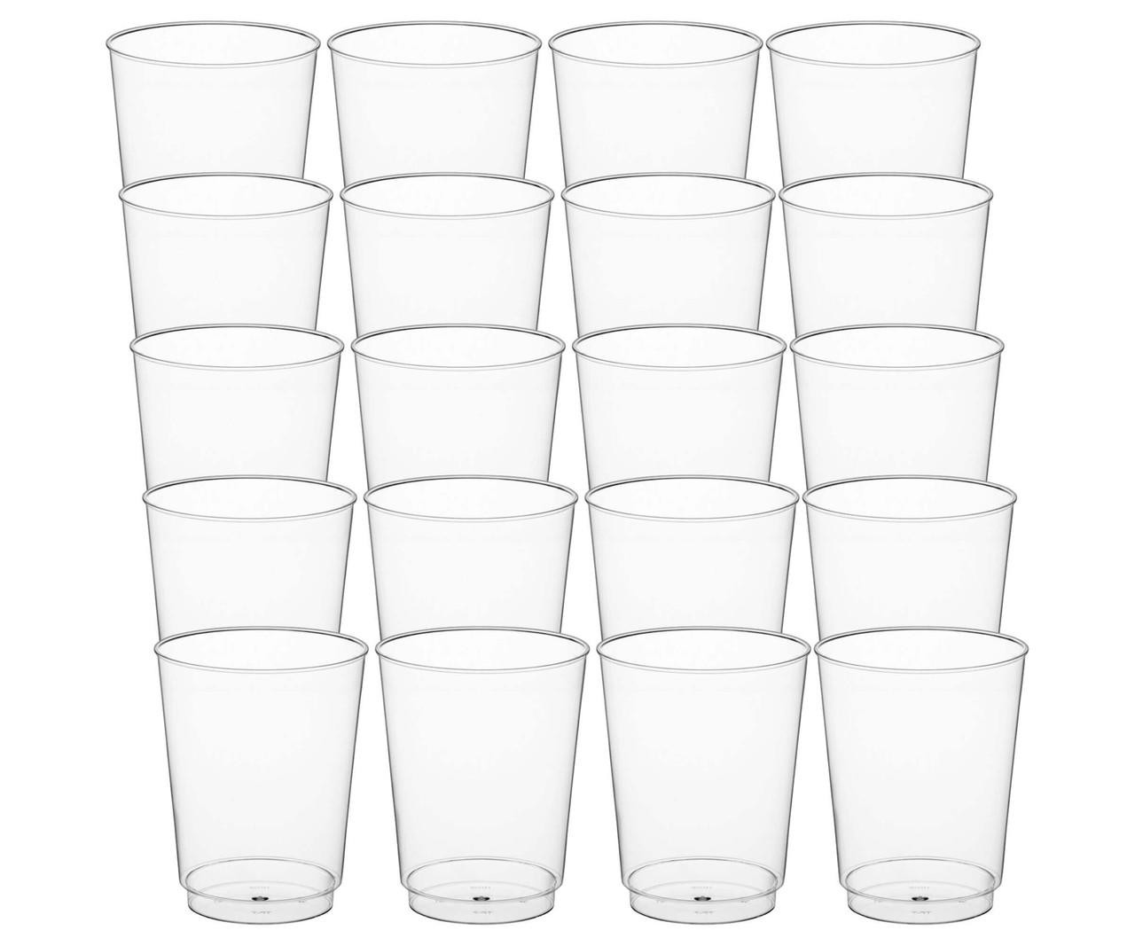 Chicken Pieces CP 10 oz. Clear Disposable Plastic Tumbler - 20/Pack | Convenience in Clear Plastic Tumblers! 