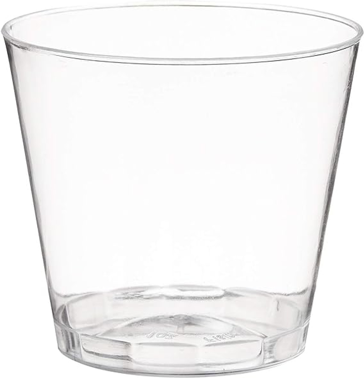 Fineline Quenchers 1 oz. Clear Hard Plastic Shot Cup - 2500/Case. CHICKEN PIECES.