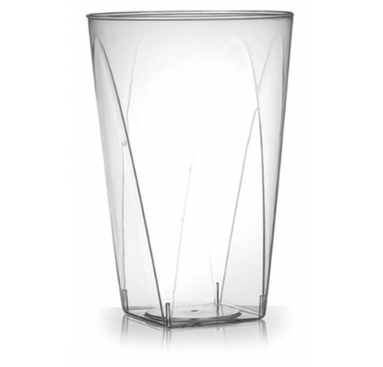 Fineline Savvi Serve 10 oz. Clear Square Bottom Tumbler - 500/Case