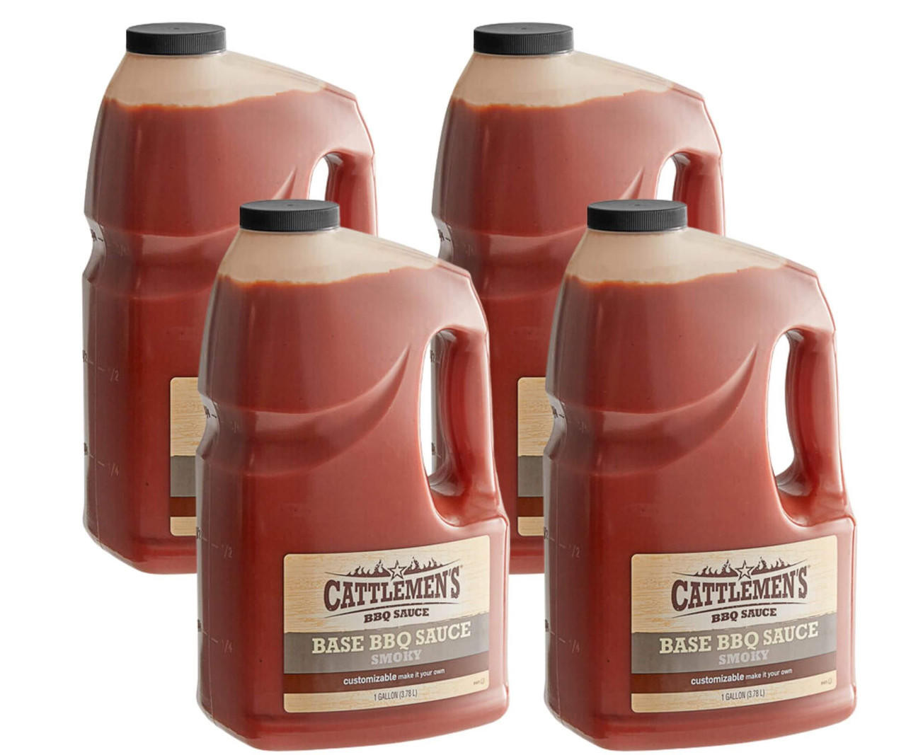  Cattlemen's 1 Gallon Smoky Base BBQ Sauce - 4/Case | Versatile Foundation for Bold Barbecue Creations 