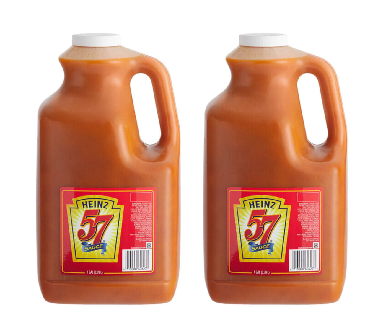 HEINZ Heinz 1 Gallon 57 Sauce Jug - 2/Case | Bulk Packaging for Flavorful Creations 