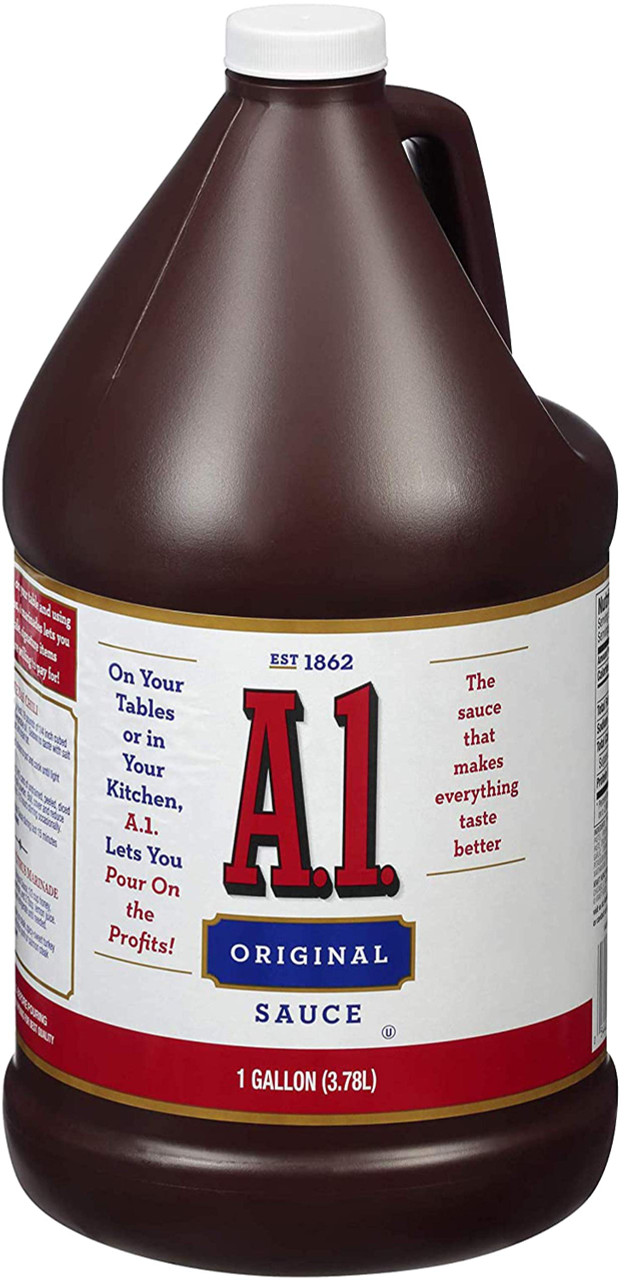 A1 Steak Sauce in a 1-gallon container