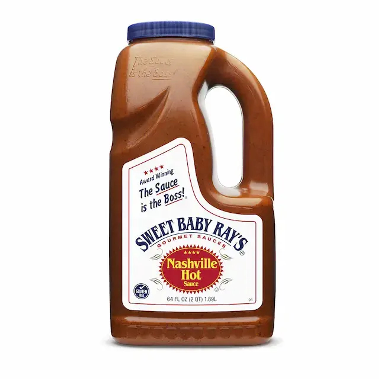 Sweet Baby Ray's Nashville Hot Sauce 0.5 Gallon - 4/Case | Fiery Flavor Infusion for Culinary Excellence