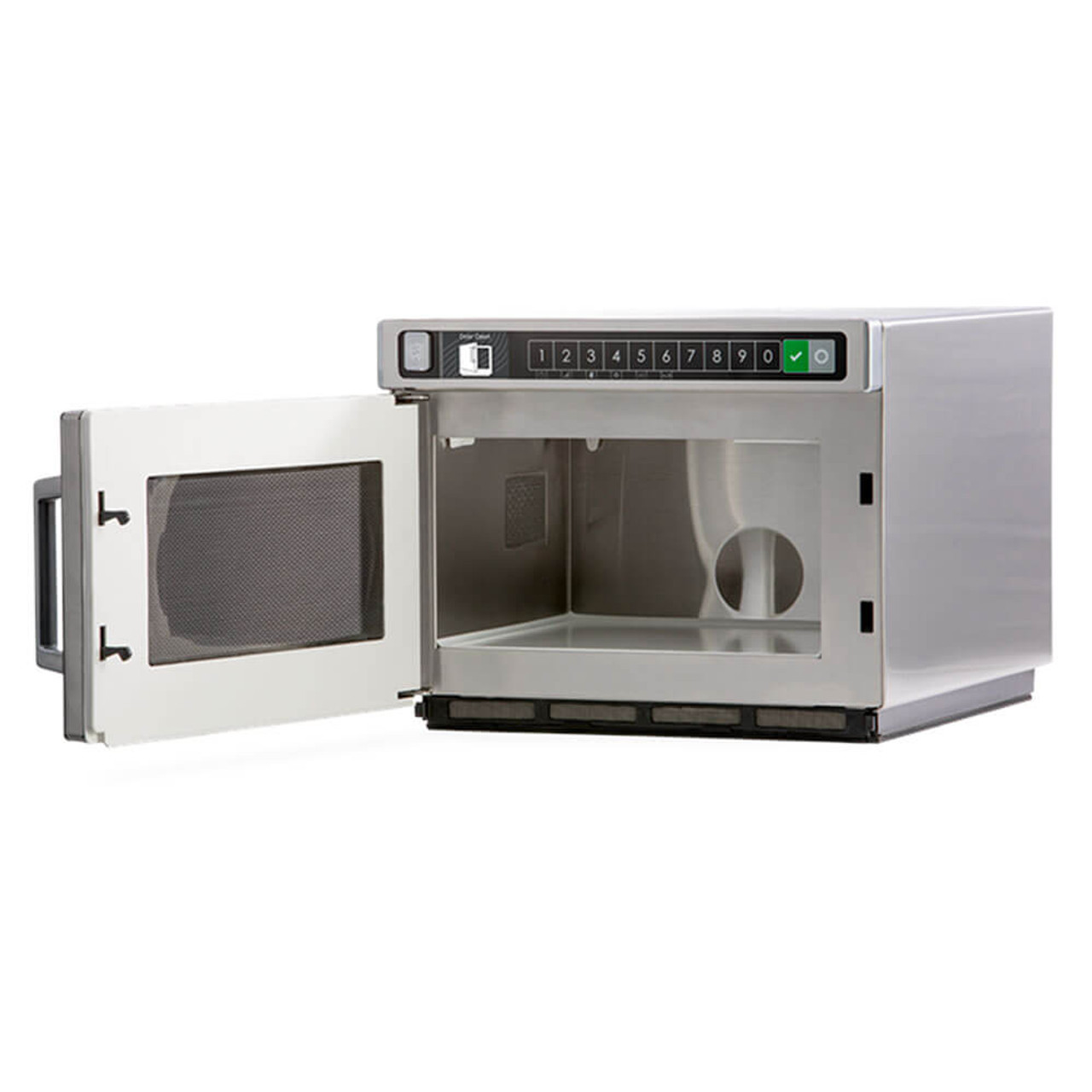 Amana Heavy Duty Stainless Steel Commercial Microwave - 208/240V, 1800W | Power and Precision for Professional Kitchens