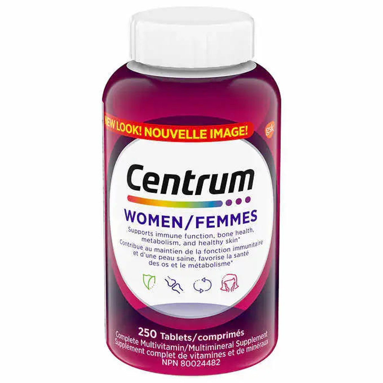  Centrum Complete Multivitamin for Women - 250 Tablets | Essential Nutritional Support 