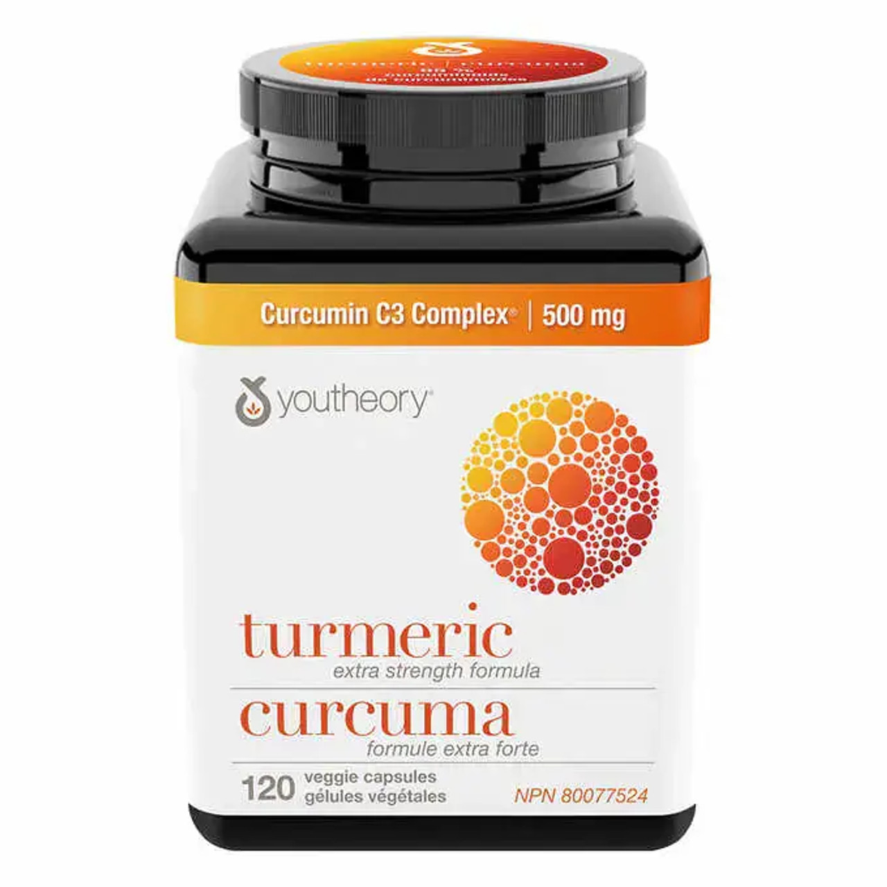Youtheory Turmeric Extra Strength 500 mg - 120 Veggie Capsules | Joint and Immune Support-Chicken Pieces