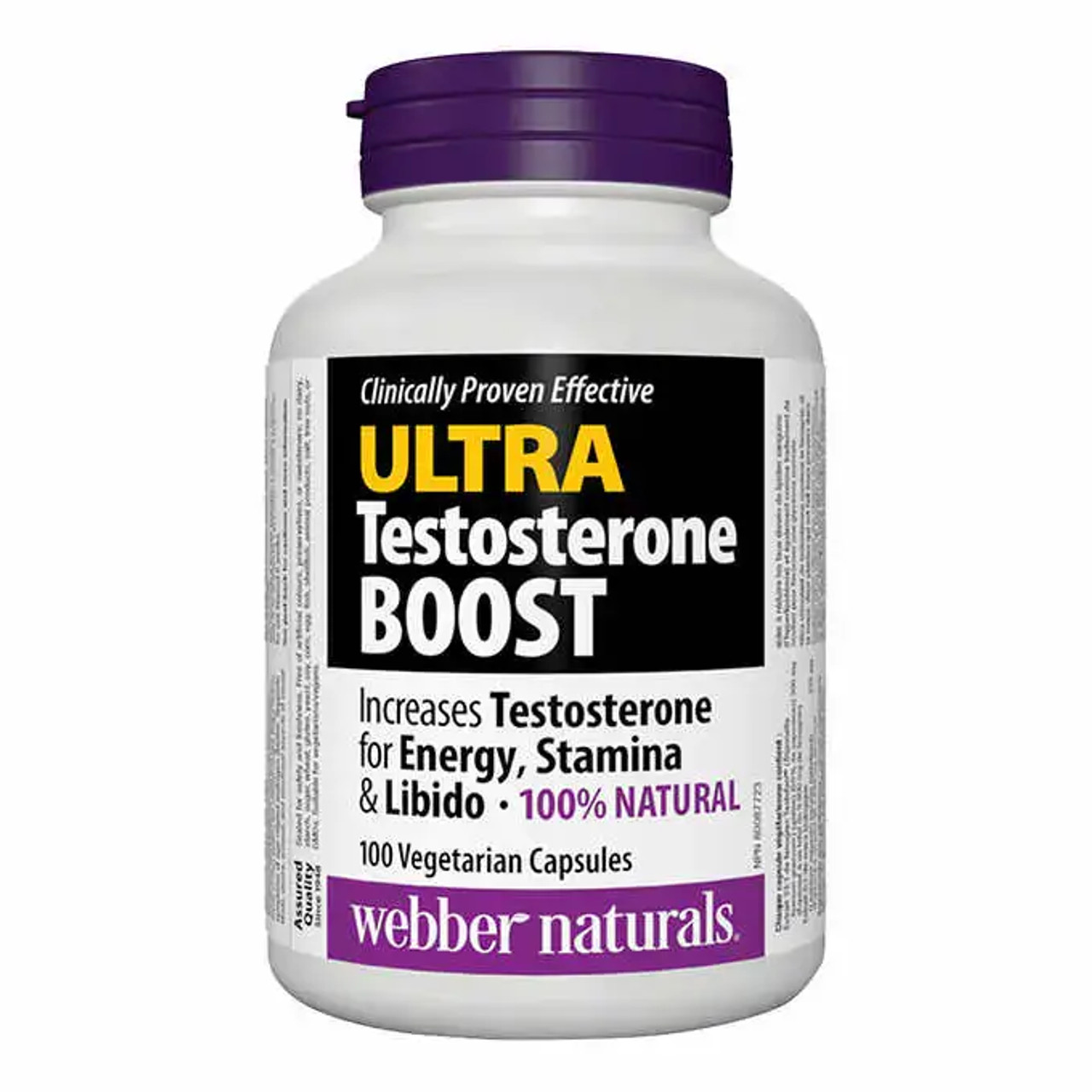 Webber Naturals Ultra Testosterone Boost - 100 Vegetarian Capsules | Hormone and Vitality Support-Chicken Pieces