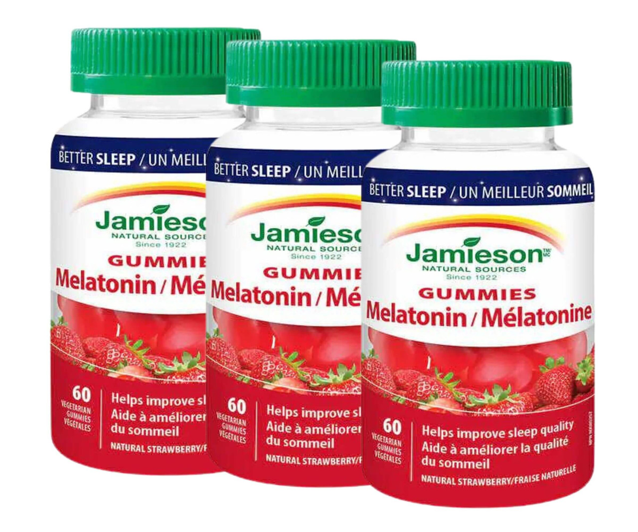 Jamieson Melatonin Gummies - 3 x 60 Gummies | Sleep and Relaxation Support-Chicken Pieces