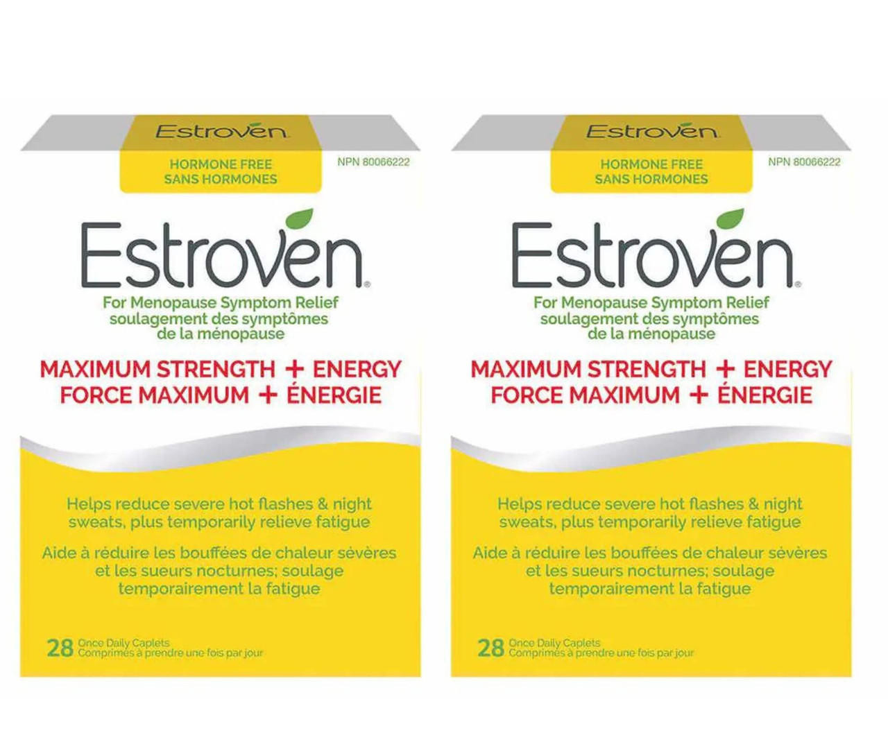  Estroven Maximum Strength + Energy - 2 x 28 Caplets | Hormonal Balance and Energy Support 