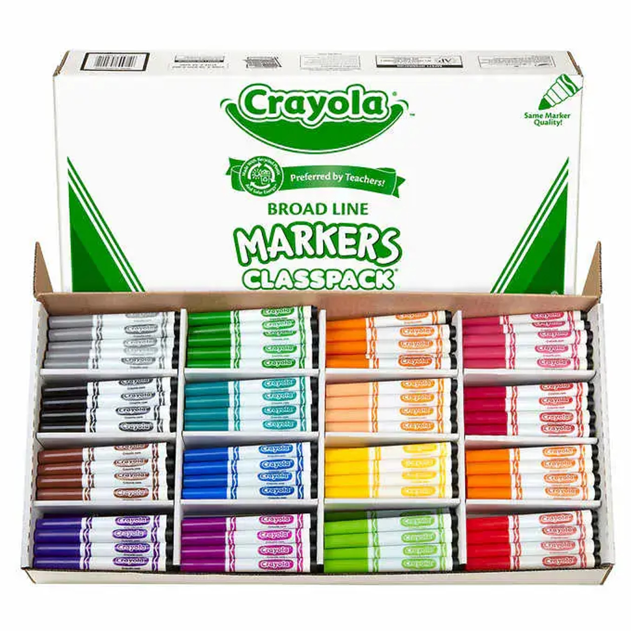 Crayola Broad Line Markers Classpack - 256-count | Vibrant Coloring and Artistry-Chicken Pieces