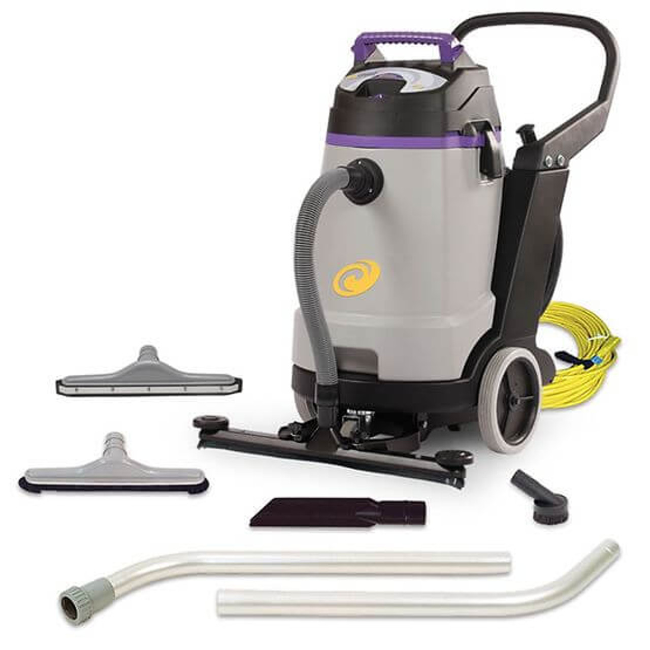 ProTeam 20 Gallon ProGuard 20 Wet / Dry Vacuum with Tool Kit and Front Mount Squeegee - 120V | Heavy-Duty Cleaning and Versatile Wet/Dry Functionality