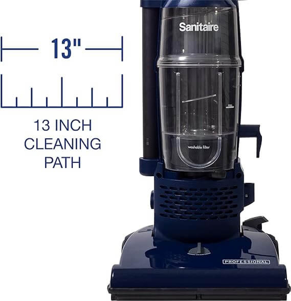 Sanitaire PROFESSIONAL 13" Bagless Upright Vacuum Cleaner | Efficient Cleaning with Professional Performance
