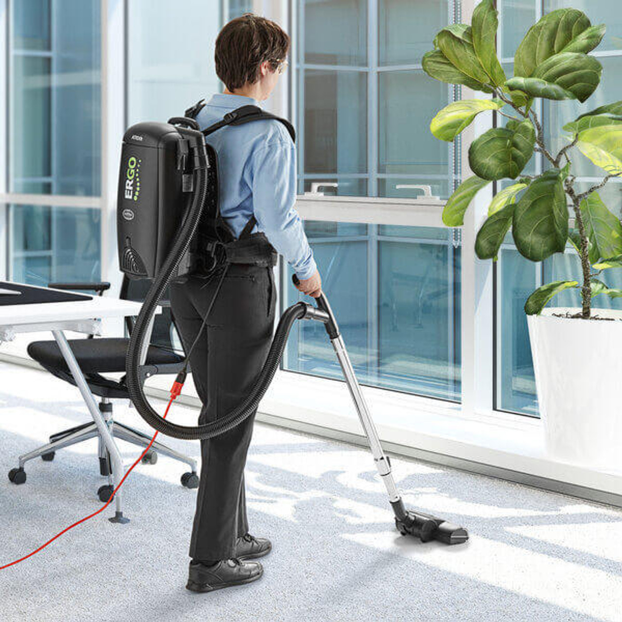  Atrix Ergo 8 Qt. Backpack Vacuum with HEPA Filtration and Tool Kit - 120V, 1400W | Powerful Cleaning and Comfortable Ergonomics 