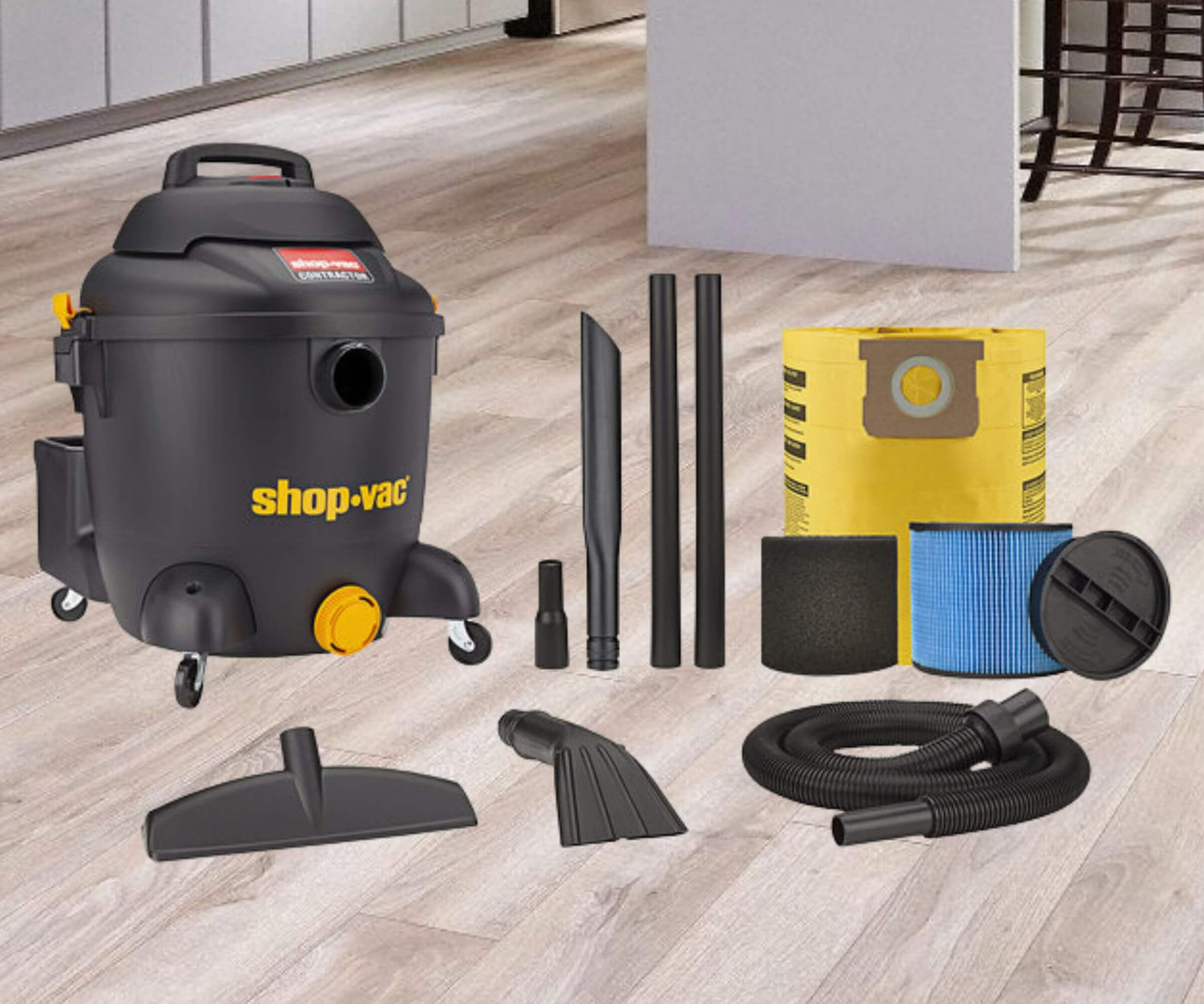 Shop-Vac 10 Gallon 4.5 Peak HP Polyethylene Wet / Dry Vacuum with Tool Kit | Versatile Cleaning Solution