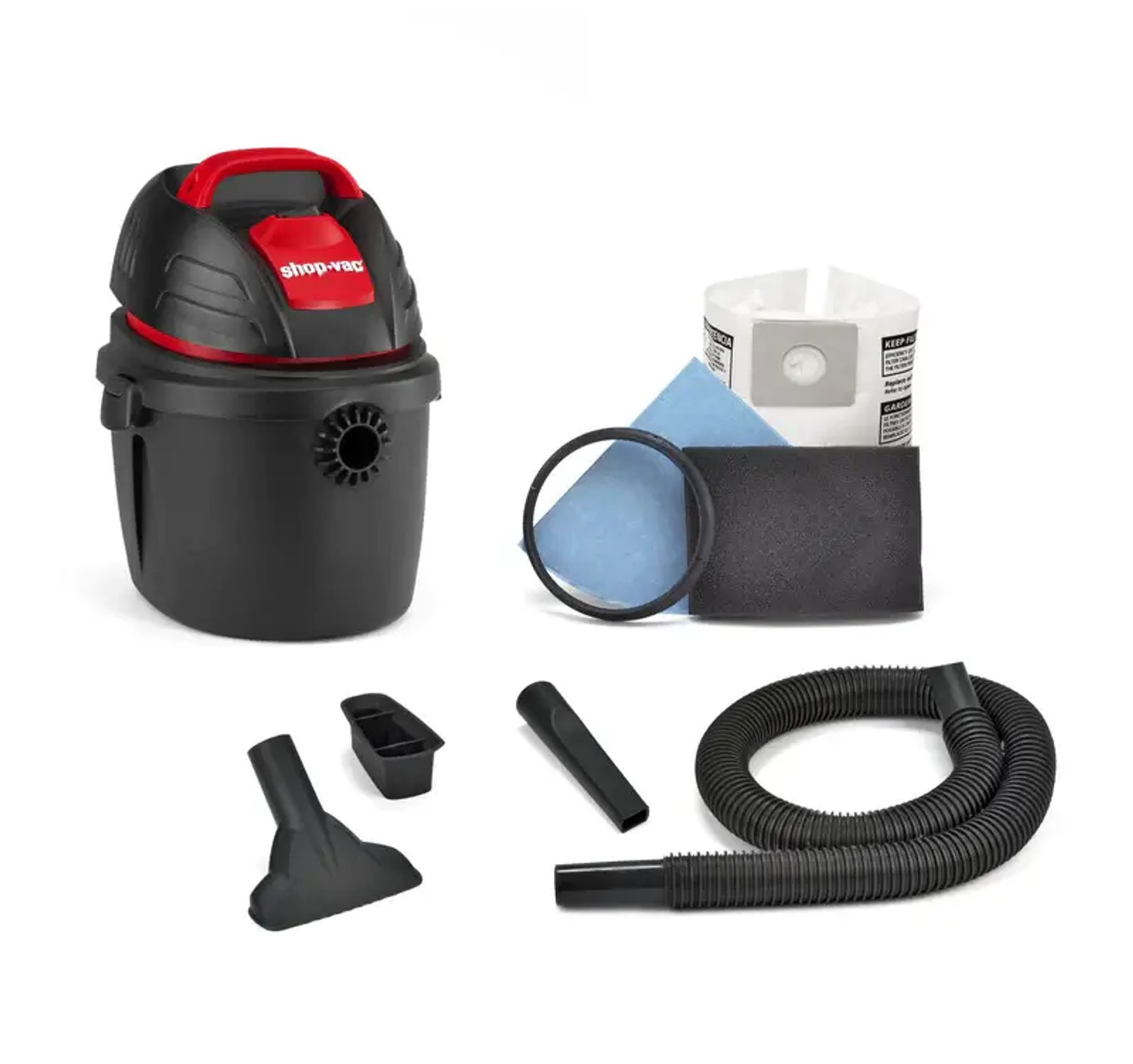 Shop-Vac 2.5 Gallon 2.5 Peak HP Polyethylene Wet Dry Vacuum with Tool Kit