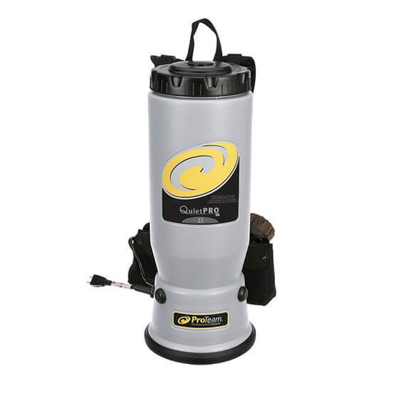 ProTeam 6 Qt. QuietPro BP HEPA Backpack Vacuum with 107100 Xover Floor Tool Kit D and HEPA Filtration System - 120V