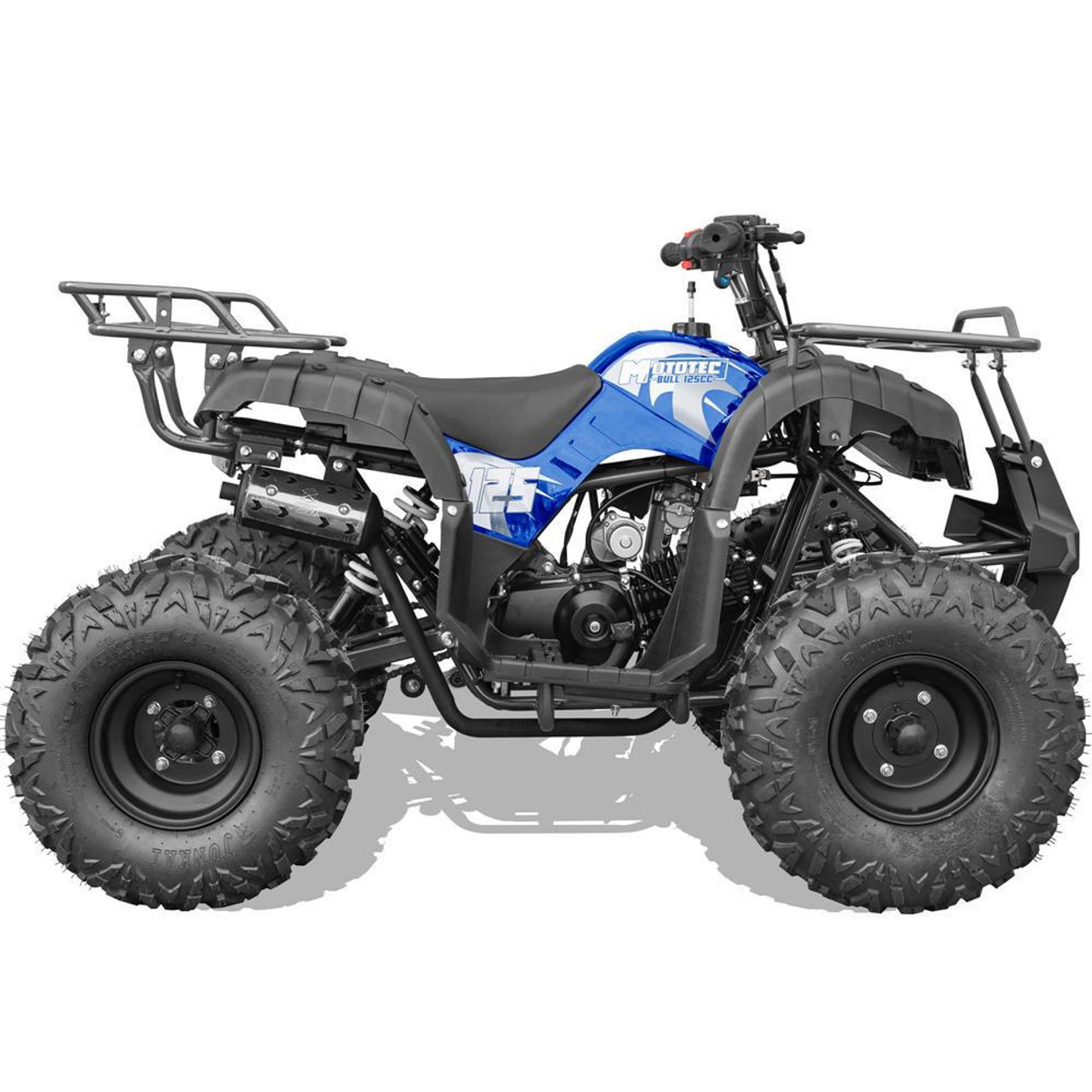  Mototec Bull 125cc 4-stroke Kids Gas Atv Blue 