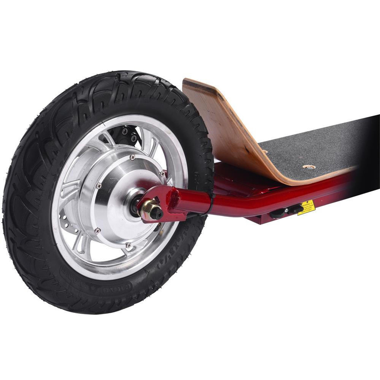  Mototec Groove 36v 350w Big Wheel Lithium Electric Scooter Red 