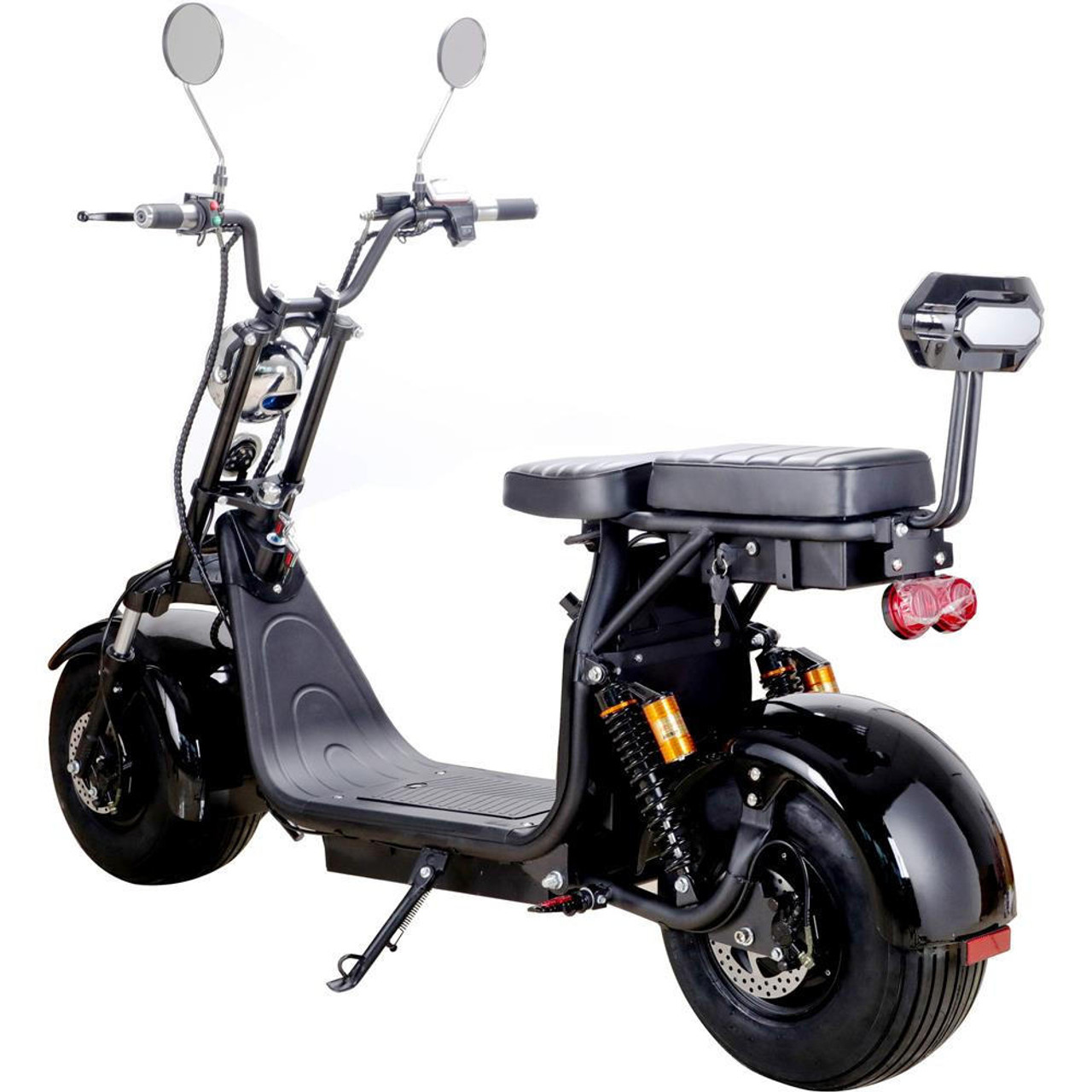  Mototec Knockout 60v 2000w Lithium Electric Scooter Black 