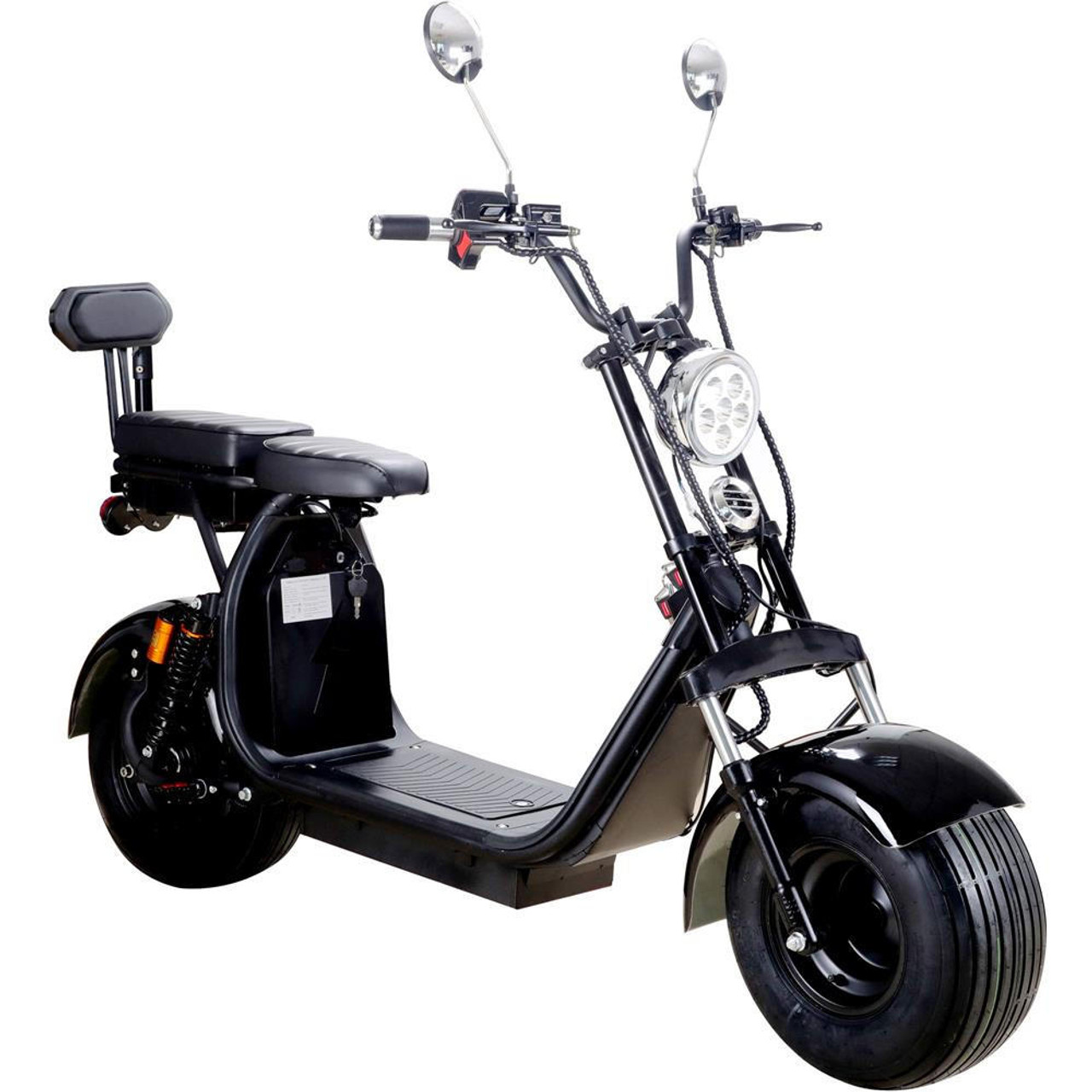  Mototec Knockout 60v 2000w Lithium Electric Scooter Black 