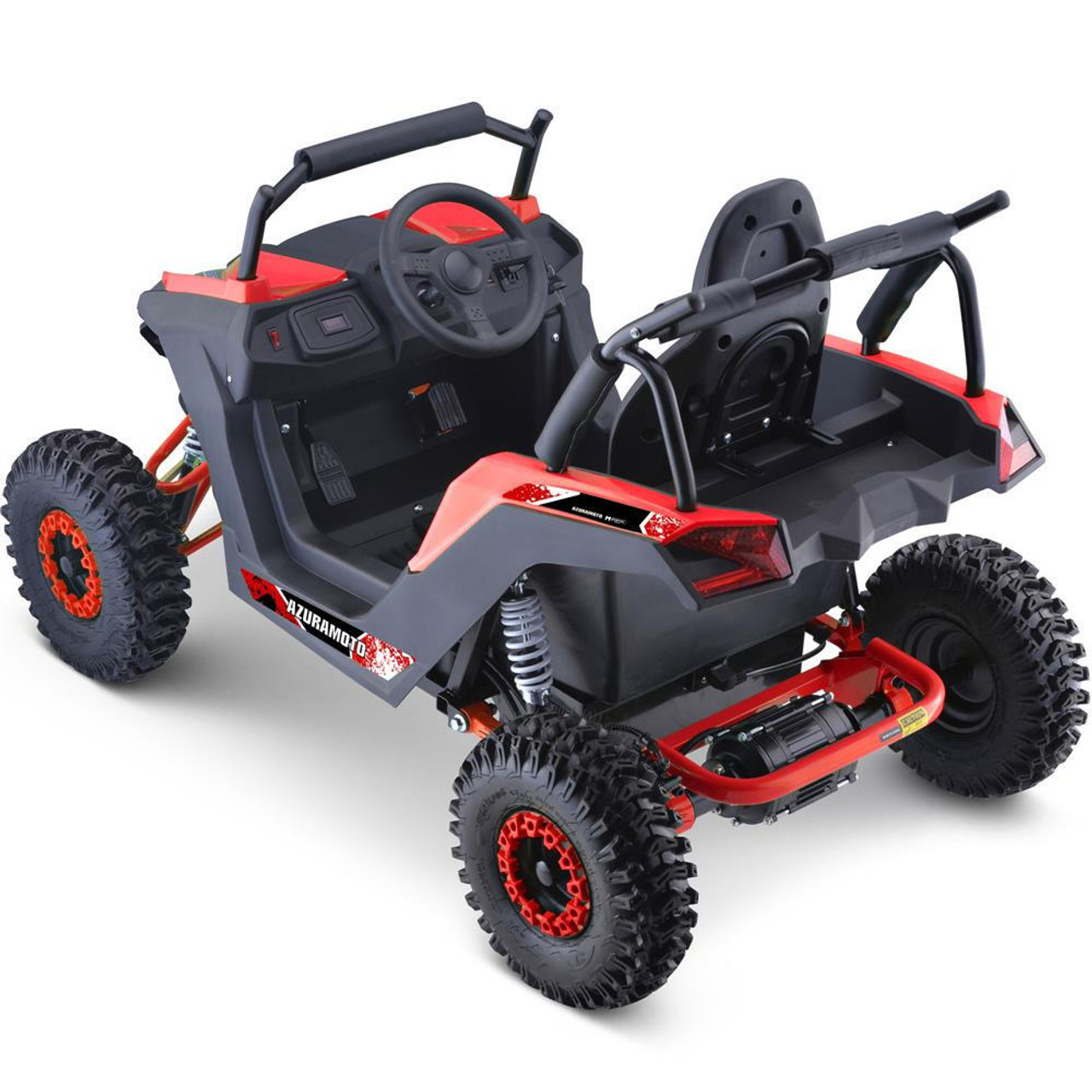  Mototec Raider Kids Utv 48v 1200w Full Suspension Red 