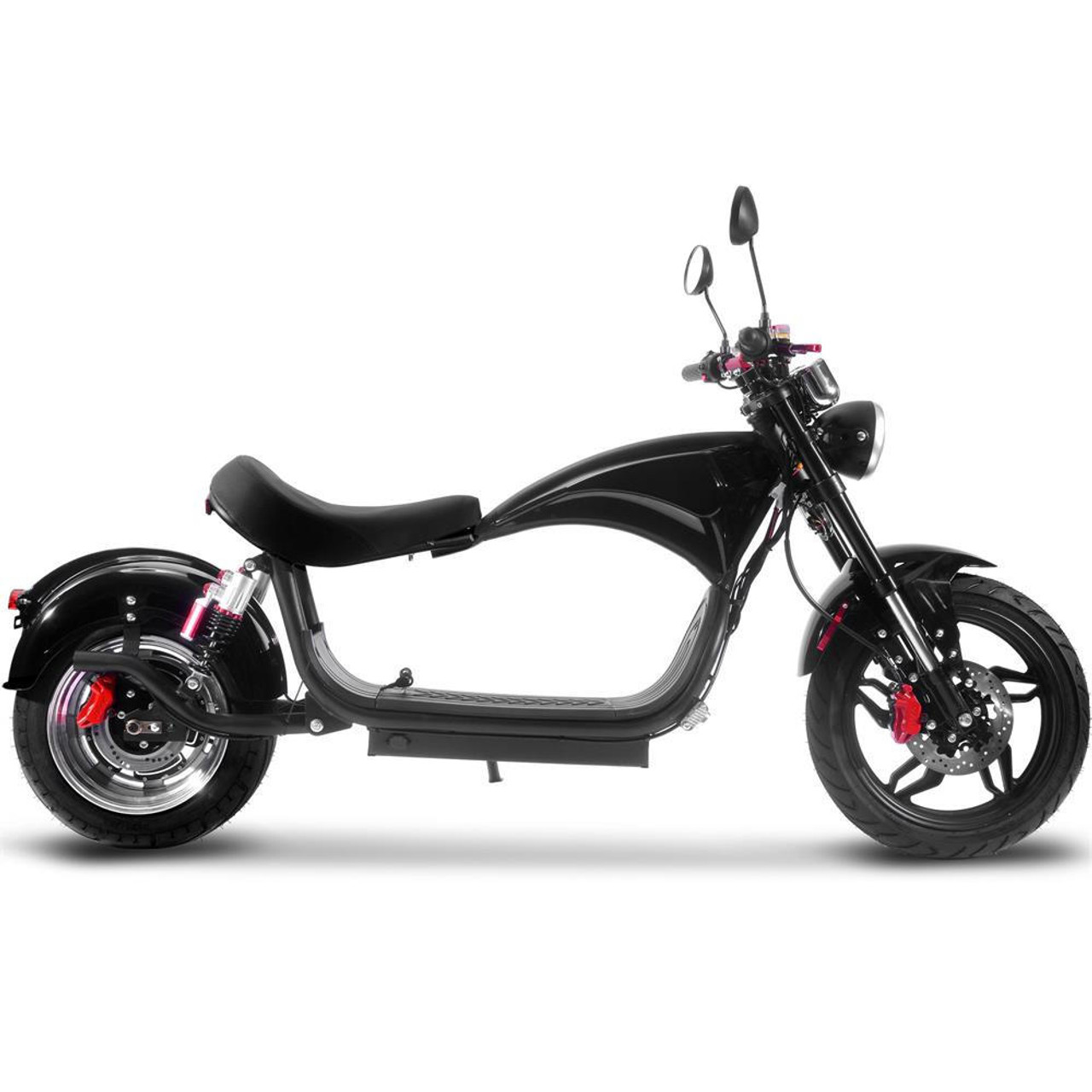  Mototec Raven 60v 30ah 2500w Lithium Electric Scooter Black 