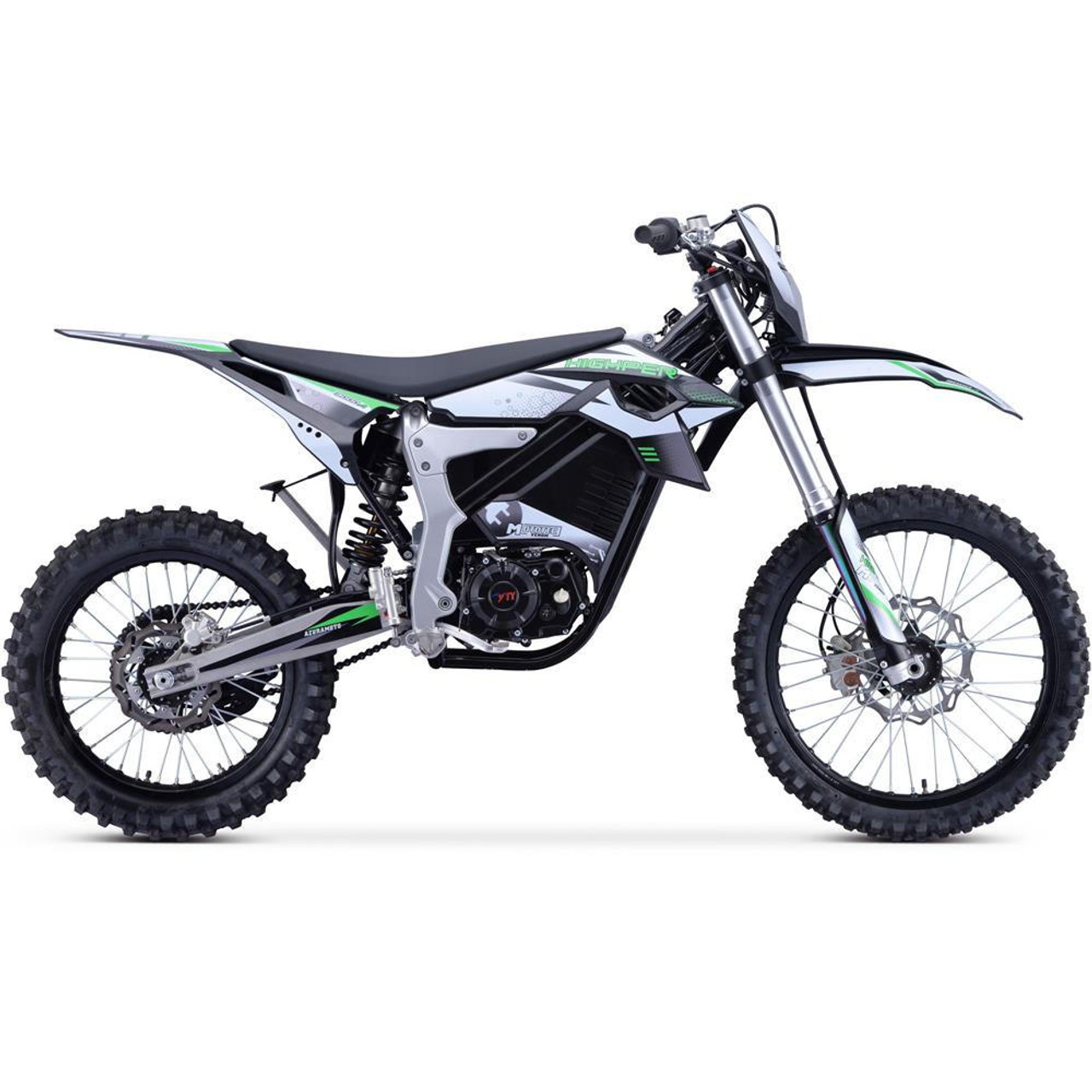  Mototec Venom 72v 12000w 50ah Electric Dirt Bike White 