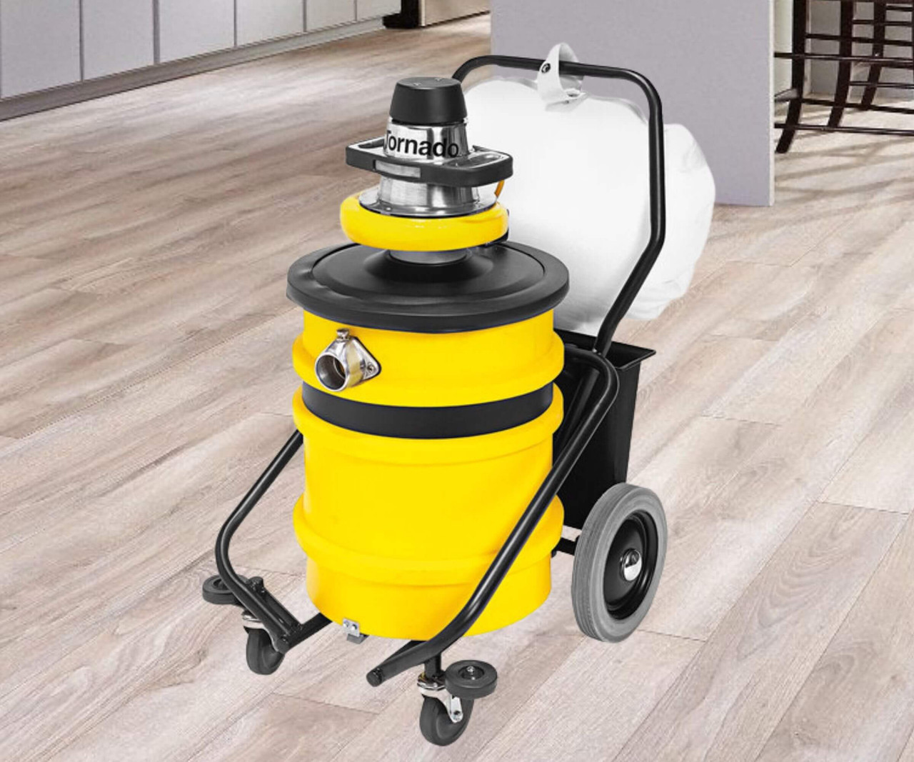 Tornado Taskforce 16 Gallon 2 1/4 HP Wet/Dry Vacuum with Tip and Pour and External Filter - Powerful Cleaning with Convenient Disposal and Advanced Filtration
