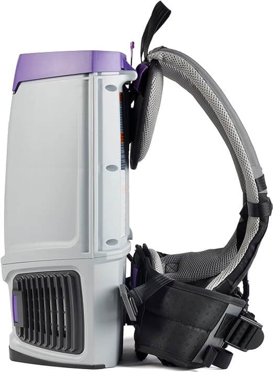 ProTeam Super Coach Pro 6 Qt. Backpack Vacuum with 107100 Xover Multi-Surface Telescoping Wand Kit - Efficient Cleaning with Versatile Telescoping Accessories