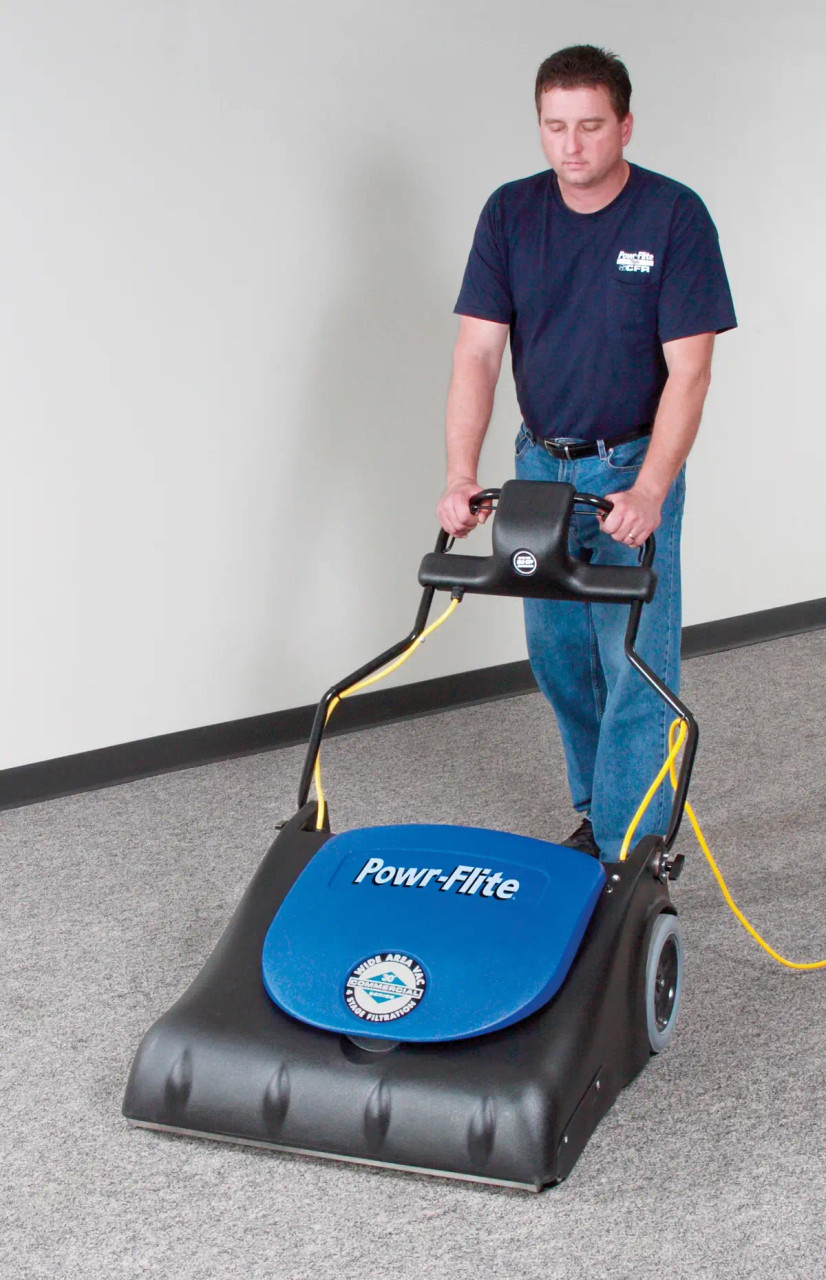 Powr-Flite 30" Bagged Wide Area Vacuum Cleaner - Efficient Cleaning for Large Spaces