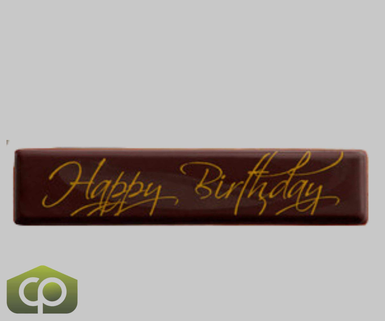 Chocolatree Happy Birthday Chocolate Decoration - 420/Case - Sweeten Birthdays with Chocolate Art