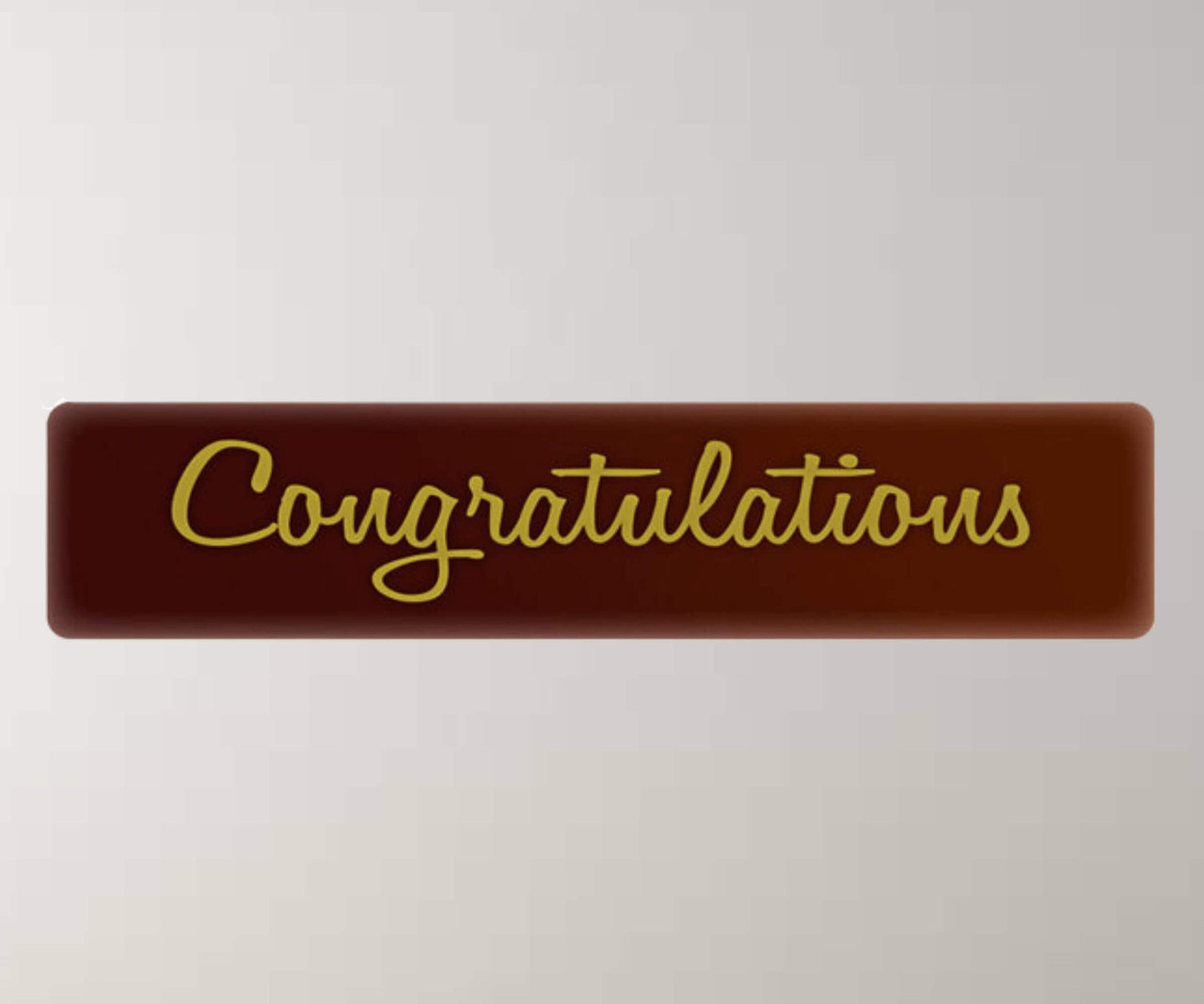 Chocolatree Congratulations Chocolate Decoration - 420/Case - Celebrate Achievements with Chocolate Art