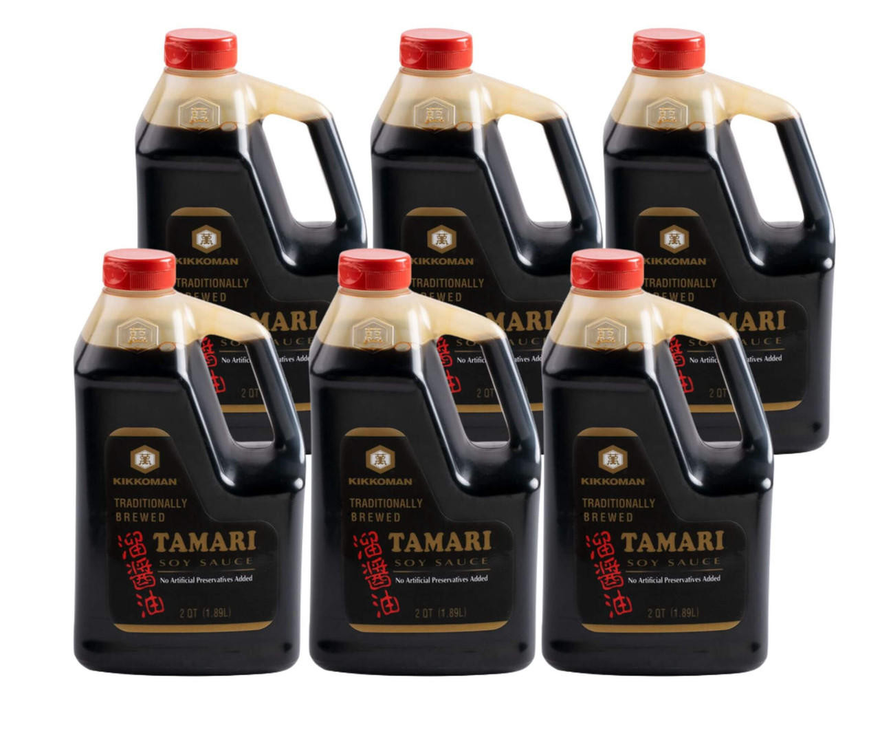 KIKKOMAN Kikkoman Tamari Soy Sauce 0.5 Gallon Container - 6/Case - Discover Rich and Authentic Flavor 