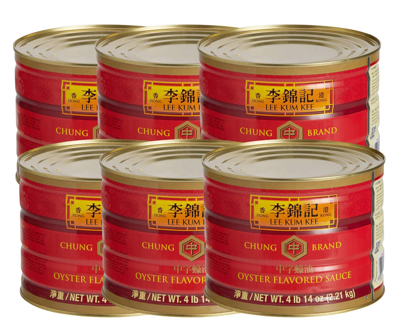 LEE KUM KEE Lee Kum Kee Chung Brand 4 lb. 14 oz. Oyster Flavored Sauce - 6/Case - Elevate Your Dishes with Authentic Flavor 