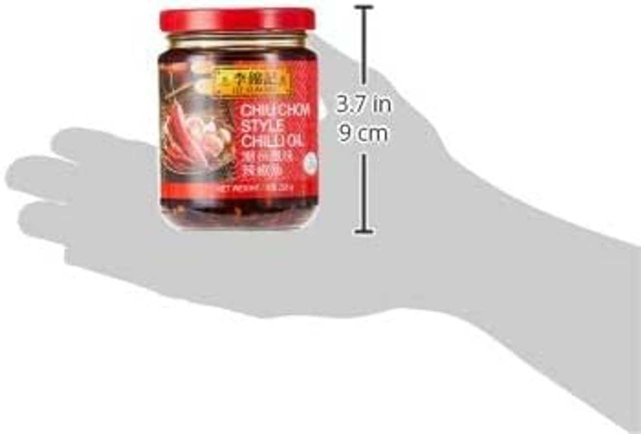 LEE KUM KEE Lee Kum Kee Chiu Chow Chili Oil 7.2 oz. - 12/Case - Spicy and Flavorful Condiment