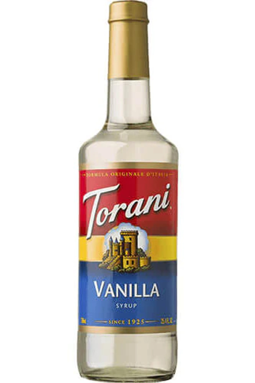 Torani Vanilla Flavoring Syrup Plastic 750 mL Bonus Squeeze Pump